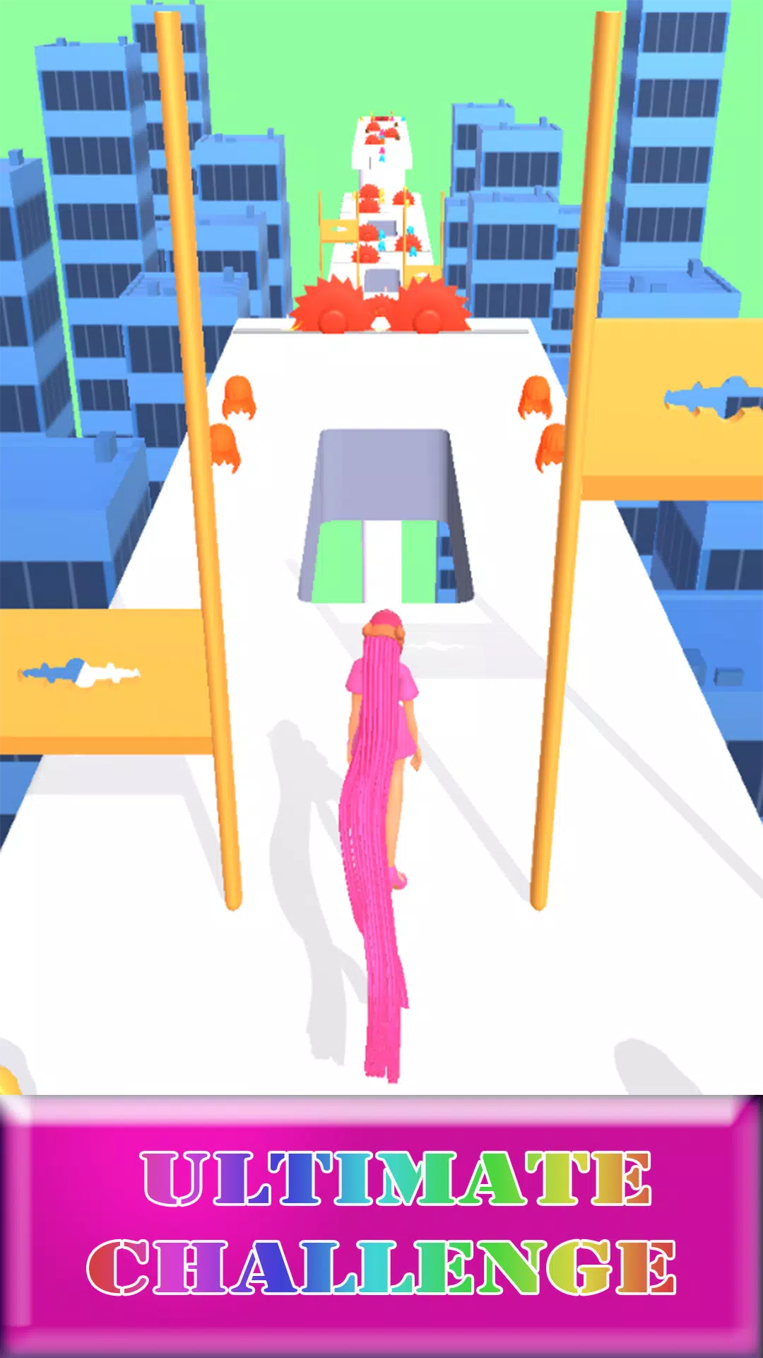 Hair Run 3D Tangkapan skrin 3