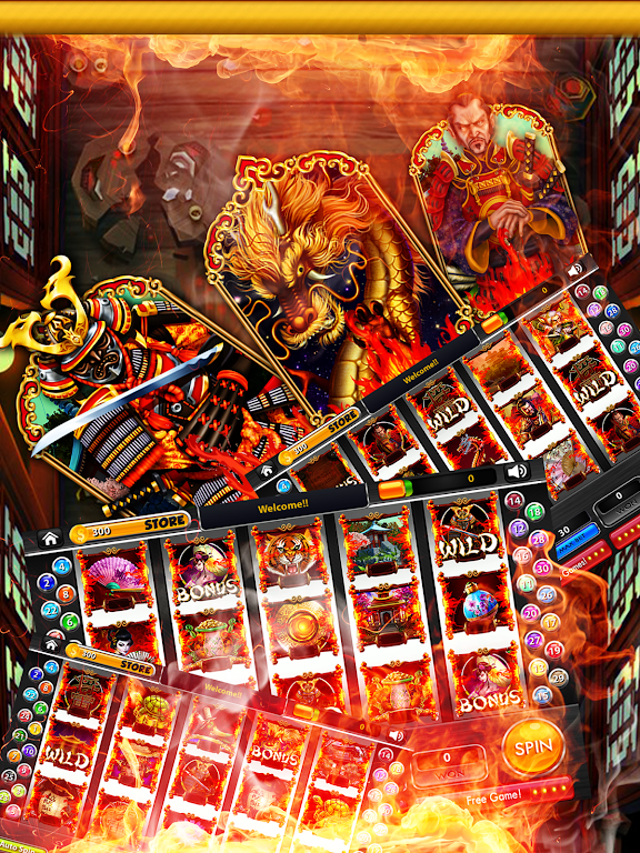 Blazing Samurai Slots – Free Capture d'écran 0