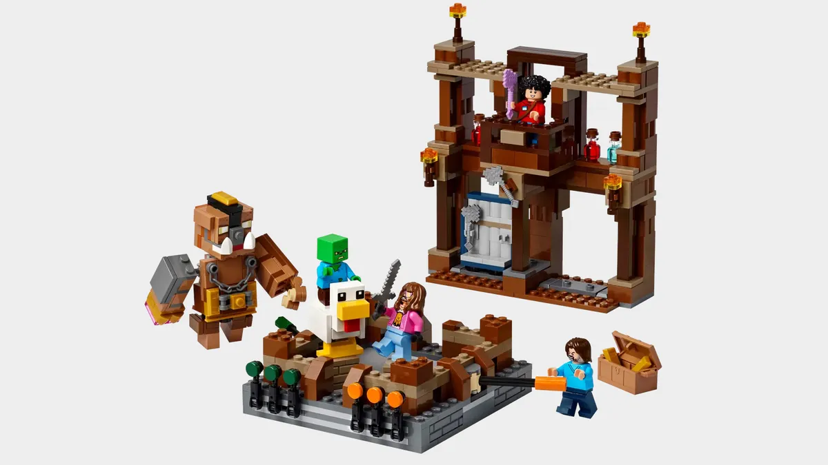 Minecraft电影Lego设定了出现暴民的暗示