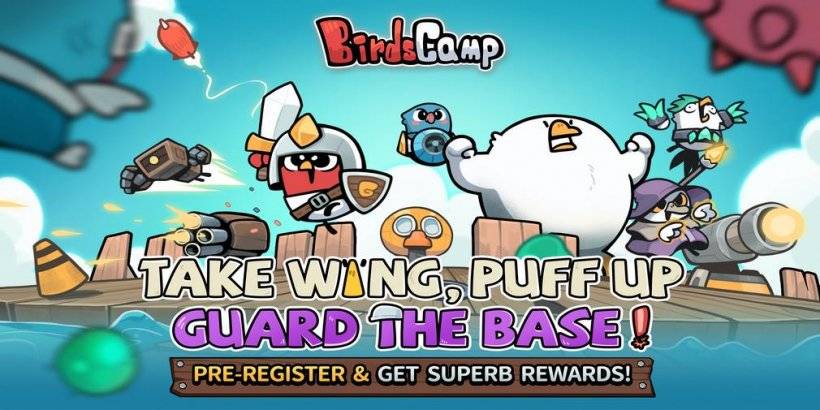 Bird Camp: Strategiespiel im Turmverteidigungs-Stil für Android gestartet
