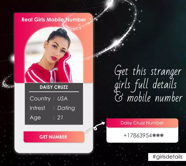 Girls Mobile Number (Girlfriend Calling Prank) Скриншот 3