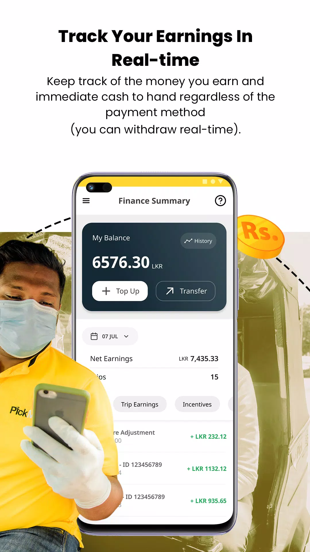 PickMe Driver स्क्रीनशॉट 0