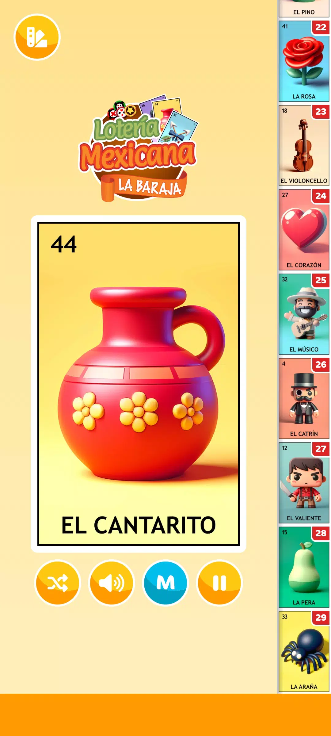 Lotería Mexicana - La Baraja Ekran Görüntüsü 0