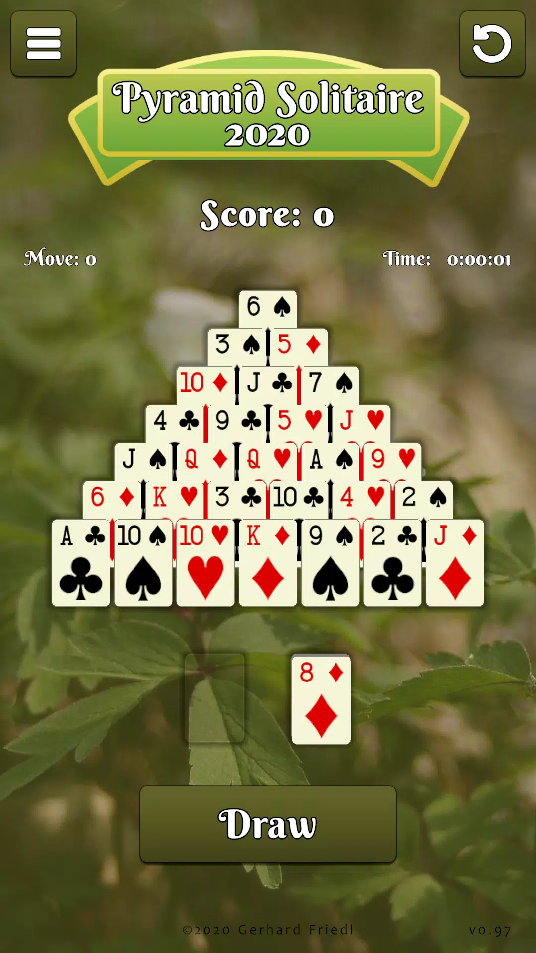Pyramid Solitaire Card Game スクリーンショット 1