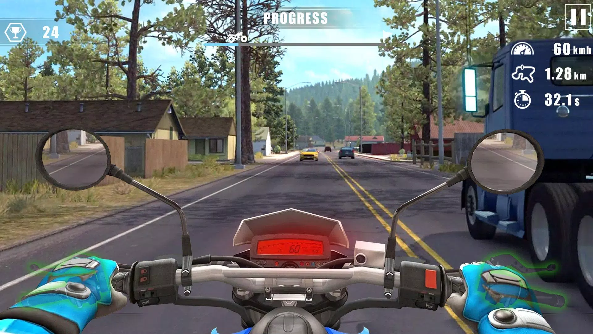 Moto Bike Race : Driving Car Schermafbeelding 0