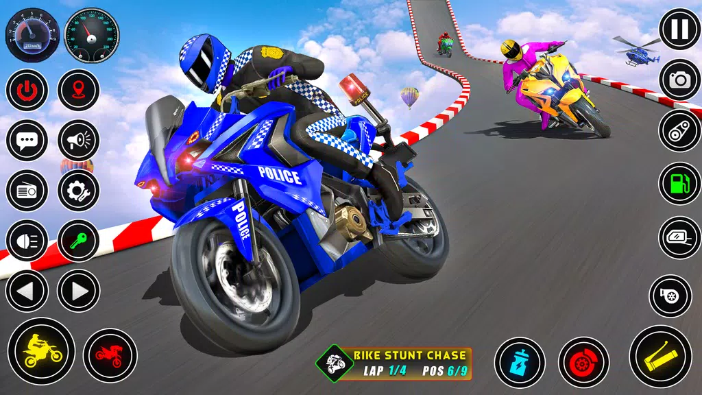 Police bike Stunt Bike Racing স্ক্রিনশট 1