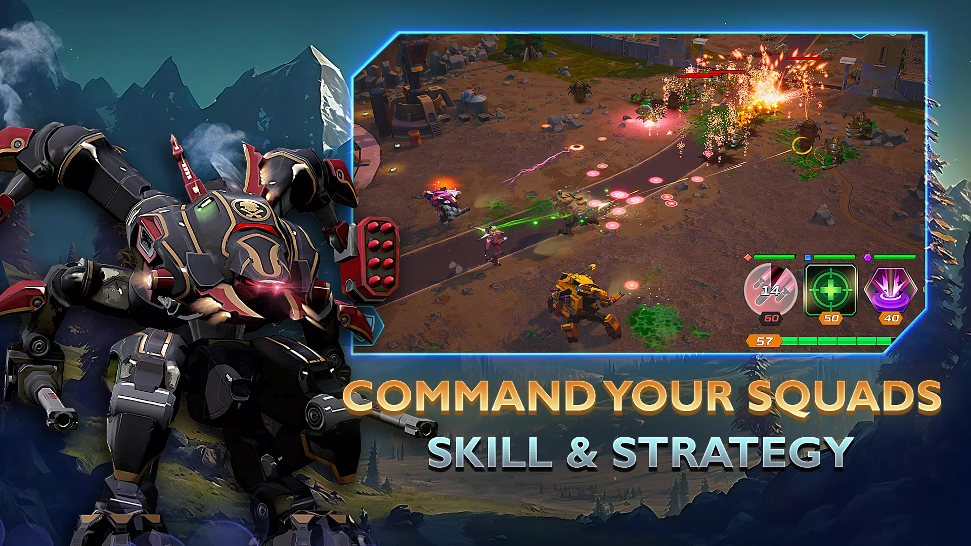 Mech vs Aliens: War Robots RPG স্ক্রিনশট 0
