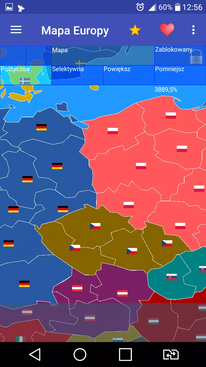 Europe map ဖန်သားပြင်ဓာတ်ပုံ 2