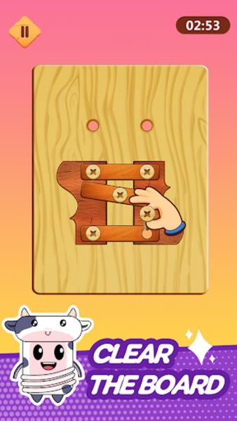 Wood Nuts & Bolts Puzzle應用截圖第1張