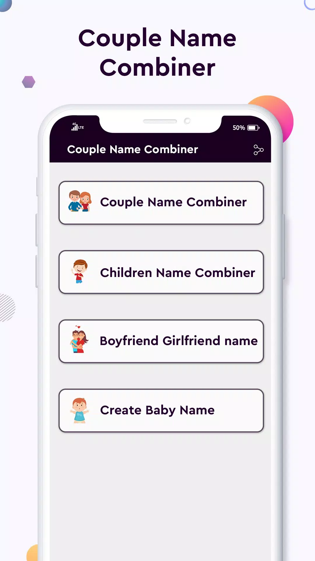 Baby name Couple Name Combiner Zrzut ekranu 1