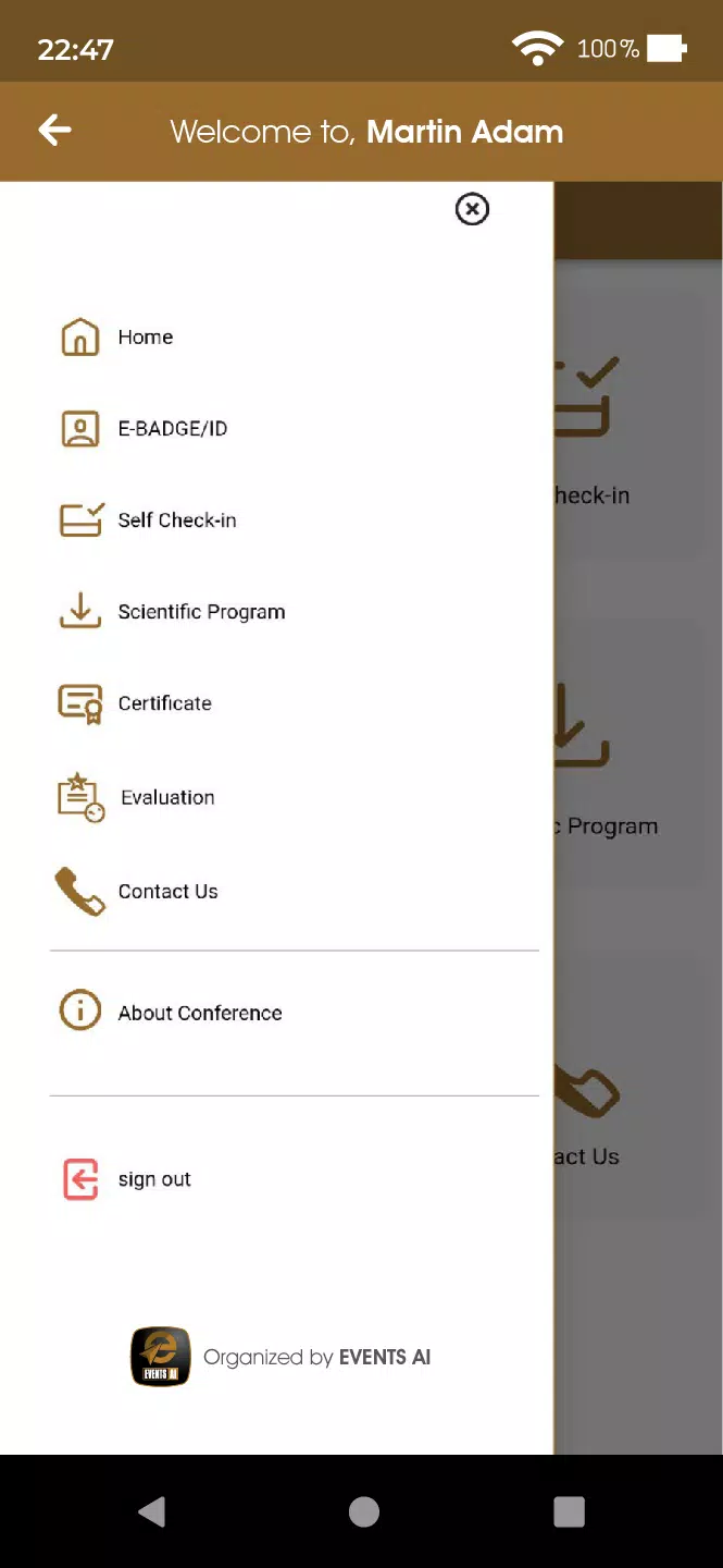 Events AI App ဖန်သားပြင်ဓာတ်ပုံ 0
