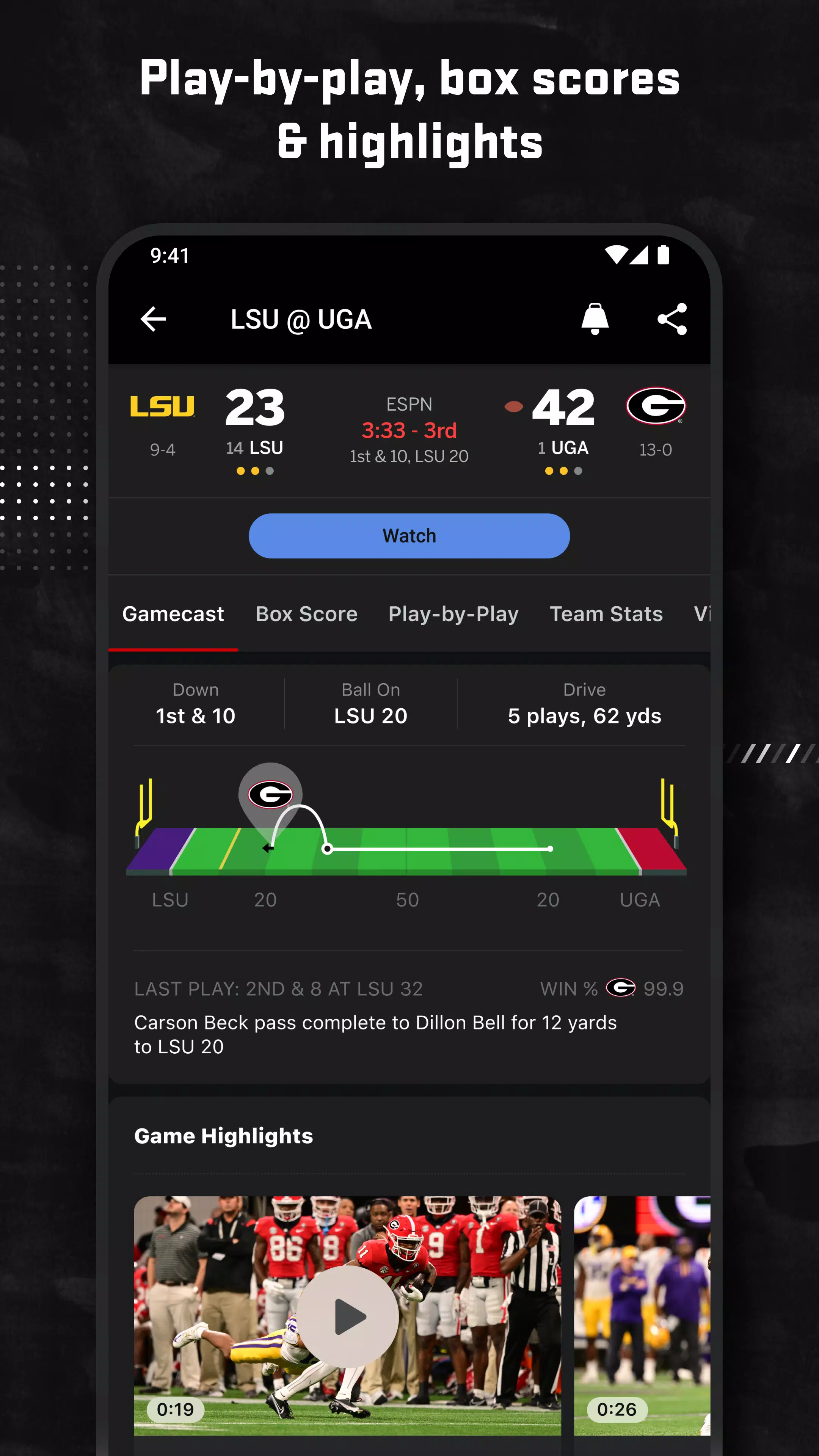 ESPN Schermafbeelding 3