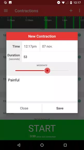 Contractions Timer for Labor Ảnh chụp màn hình 2