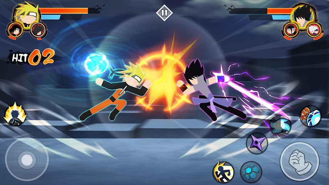 Stickman Ninja Fight 3v3 Mod Captura de tela 0