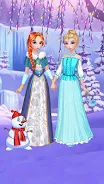 冰雪公主：打扮和化妝女生遊戲 — 時尚裝扮應用截圖第2張