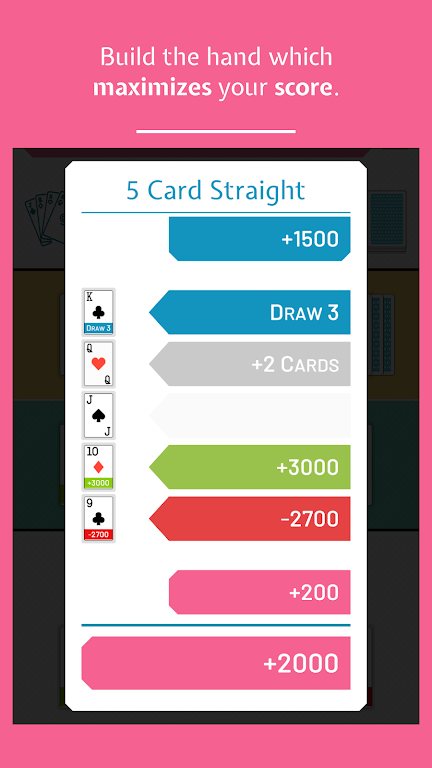9-Draw: Poker Solitaire Puzzle Capture d'écran 3