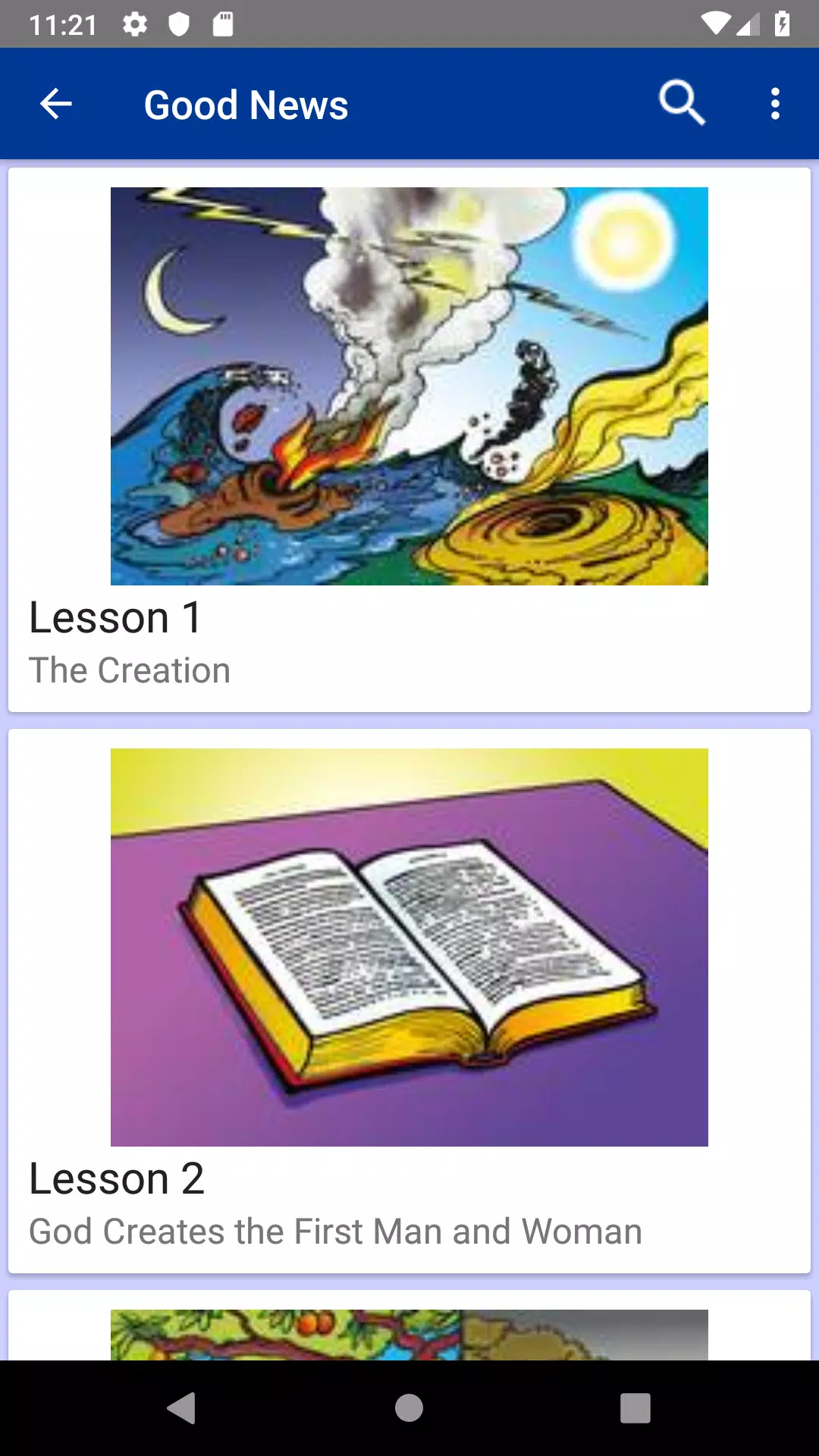 Sunday School Lessons Tangkapan skrin 1