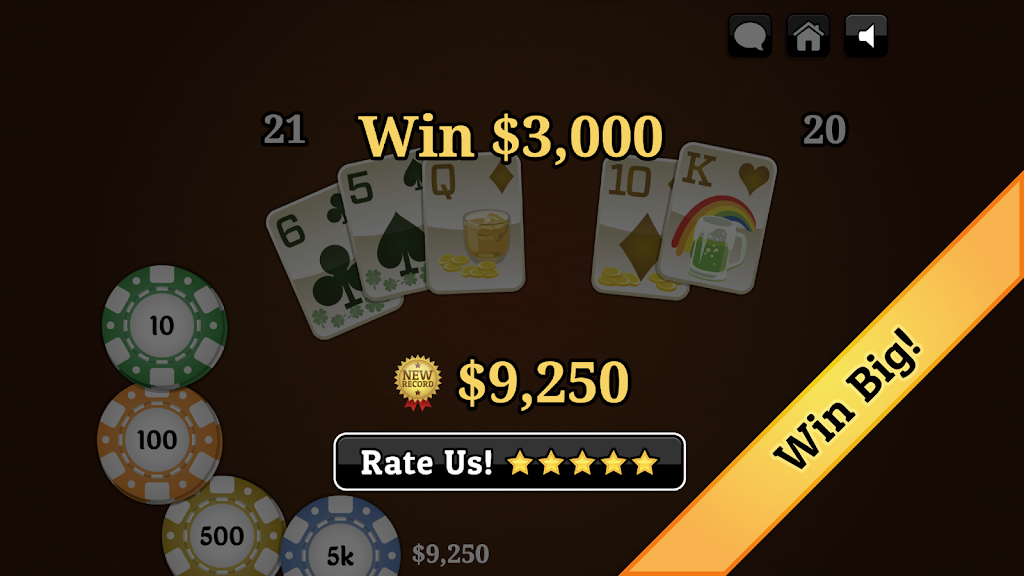 St. Patrick's Day Blackjack Tangkapan skrin 2