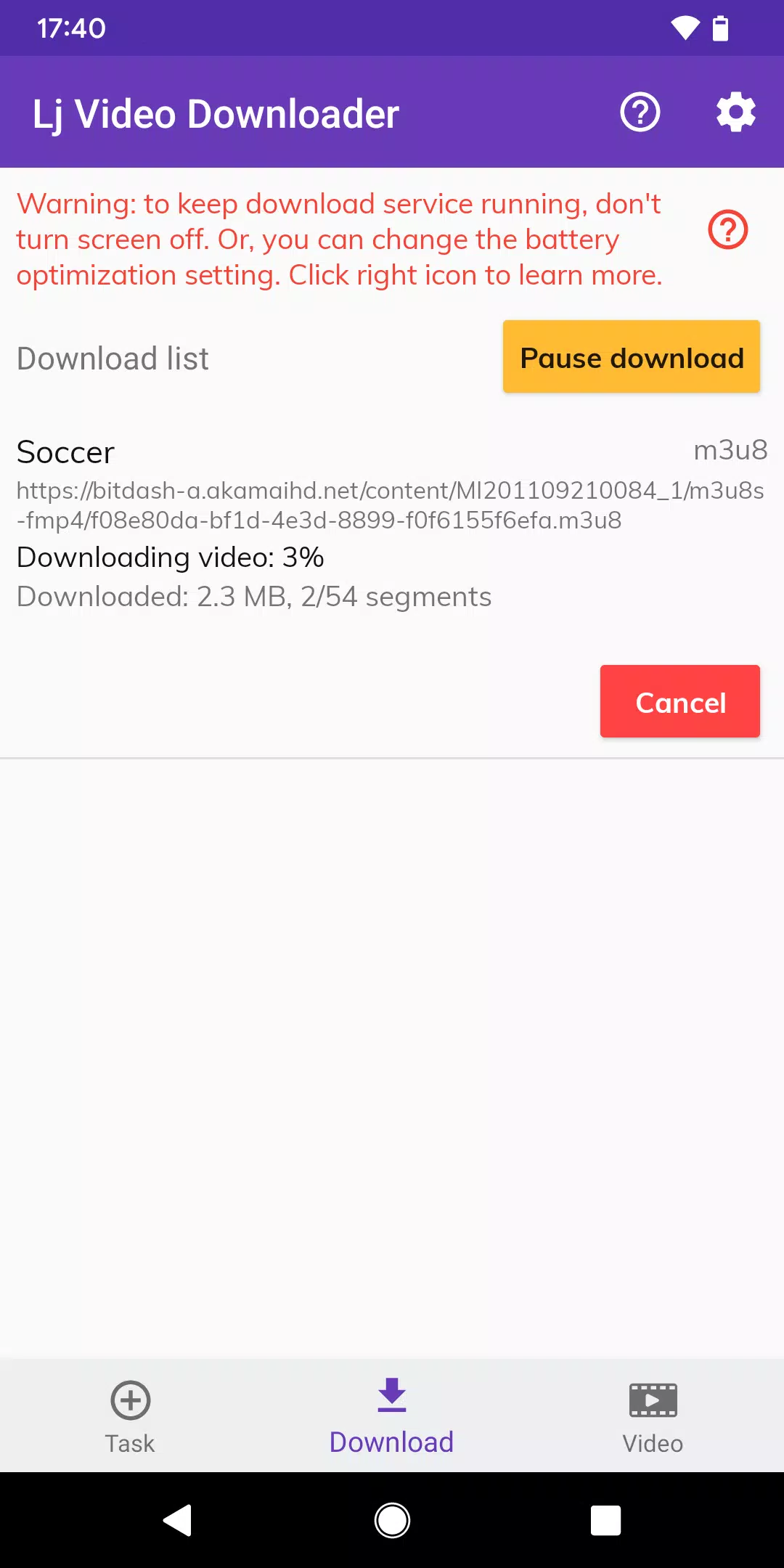 Lj Video Downloader (m3u8,mp4) ภาพหน้าจอ 3