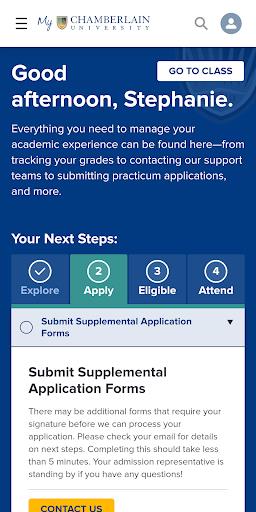 My Chamberlain: Student Portal स्क्रीनशॉट 0