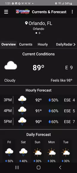News 6 Pinpoint Weather - WKMG應用截圖第1張