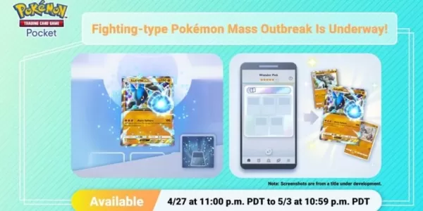 Событие массовой вспышки боевого типа начинается в кармане TCG Pokémon
