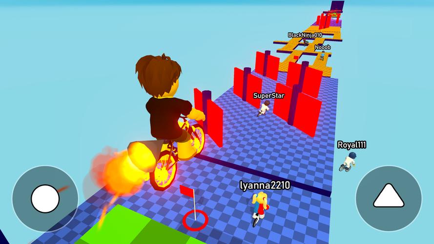 Obby bike: Parkour Adventure Captura de tela 2