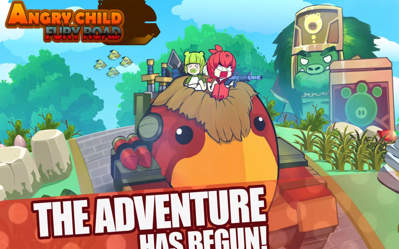 Super Hero Angry Birds Fury Road Shooting Games Schermafbeelding 0