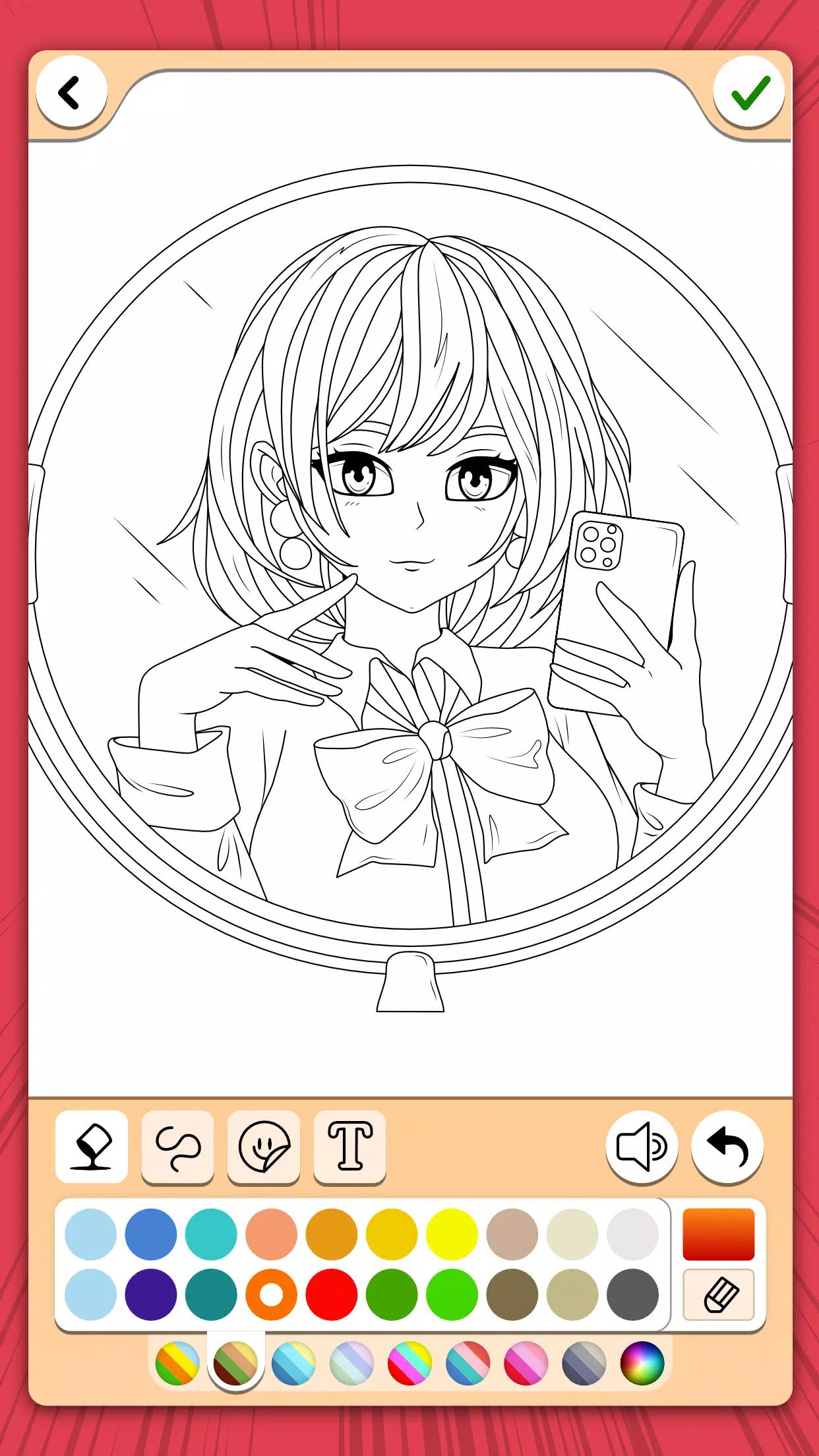 Manga Coloring Book Capture d'écran 1