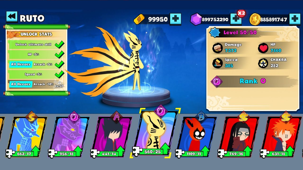 Stickman Ninja Fight 3v3 Mod Captura de tela 1