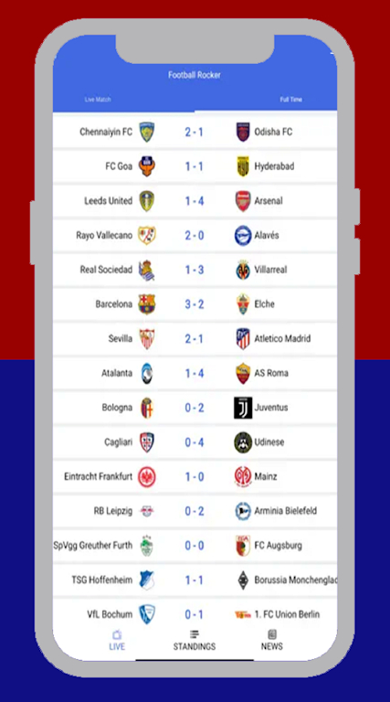 FootyBite app Скриншот 0