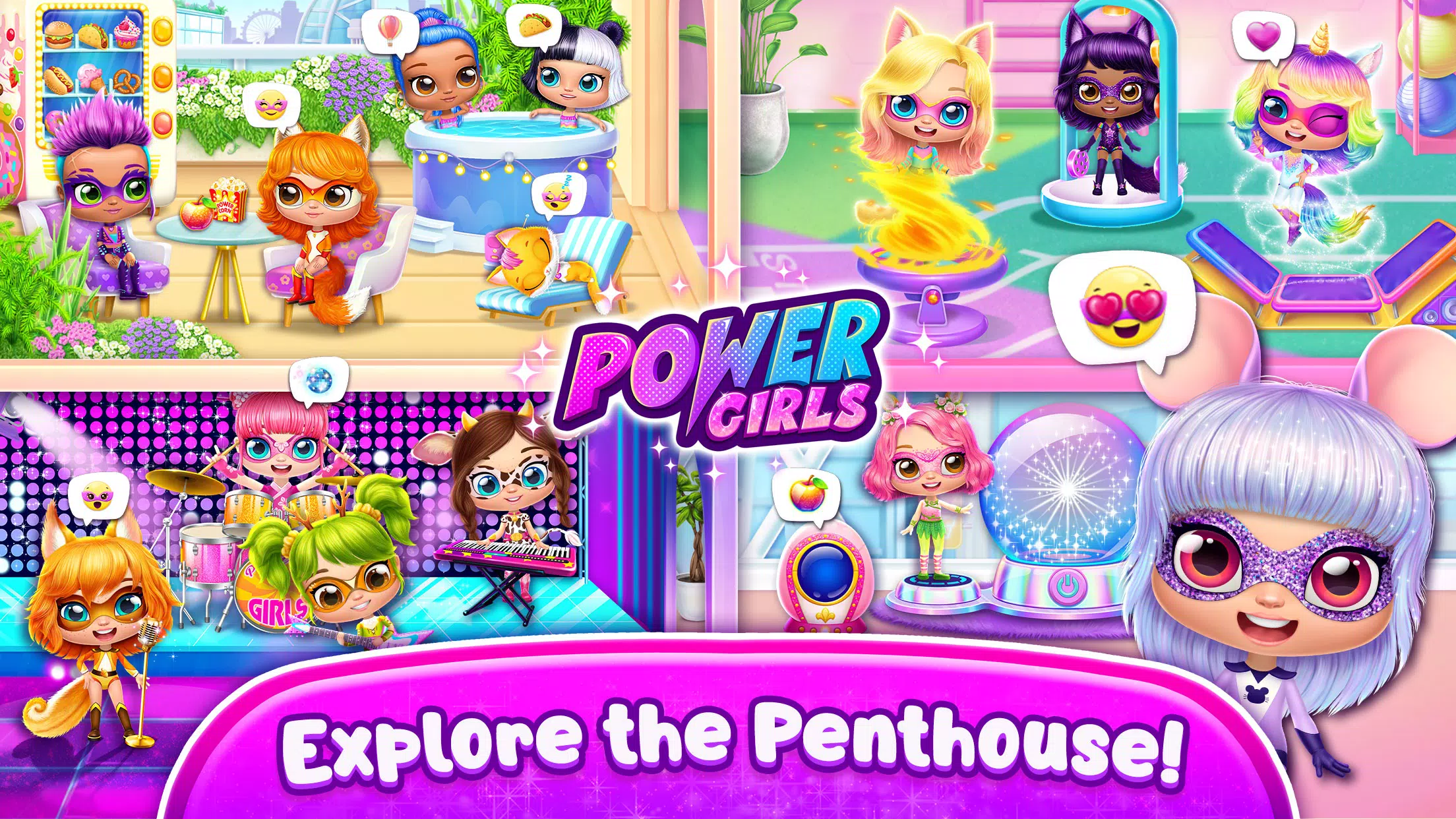 Power Girls - Fantastic Heroes Скриншот 2