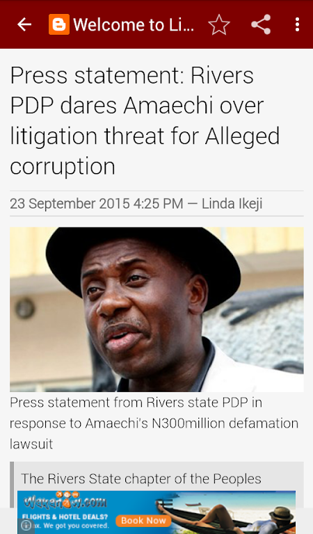 Linda Ikeji Blog Captura de tela 3