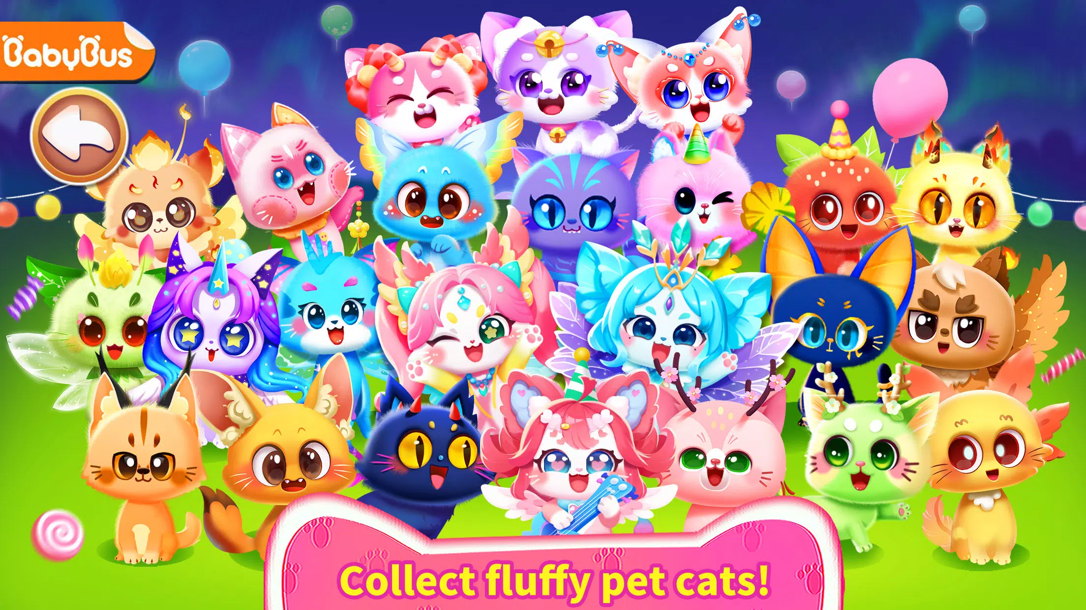 Little Panda's Cat Game स्क्रीनशॉट 0