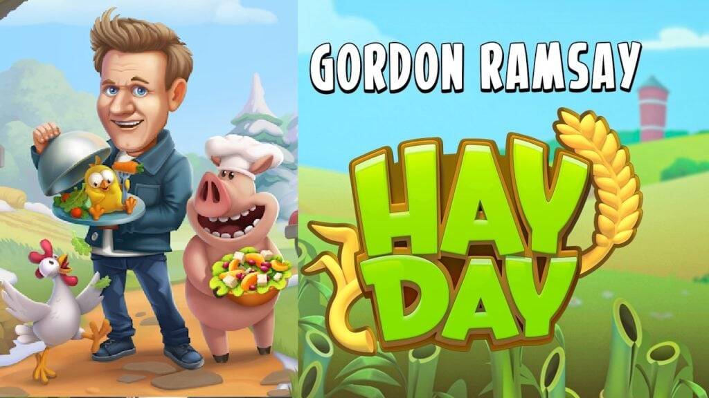 著名厨师戈登·拉姆齐（Gordon Ramsay)在干草日活动中将厨房换成农场