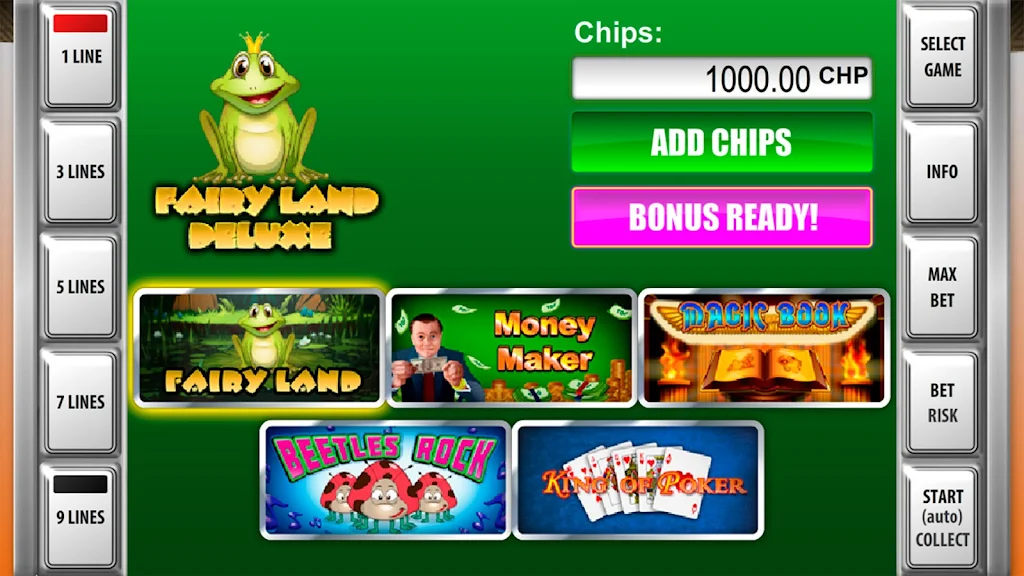 Slot machines Fairy Land Deluxe Скриншот 0