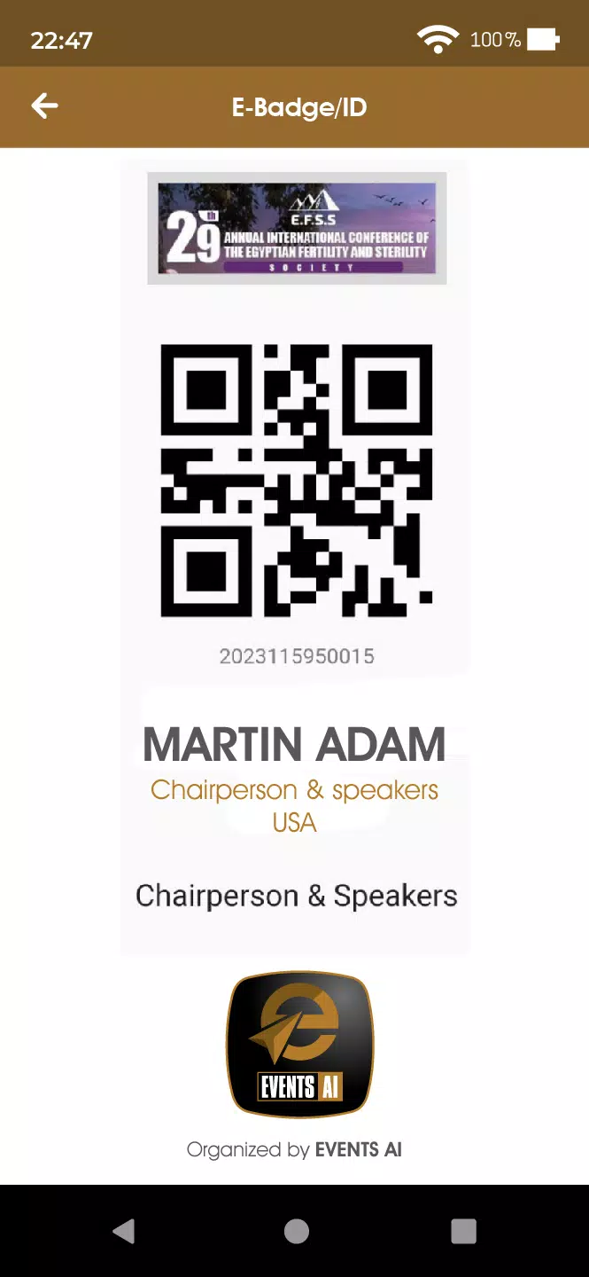 Events AI App ဖန်သားပြင်ဓာတ်ပုံ 1