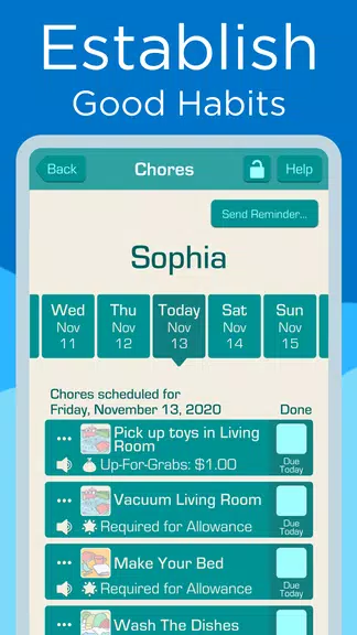 Chores & Allowance Bot Скриншот 3