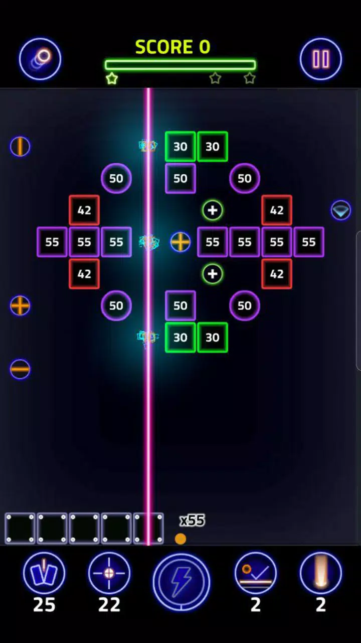 Schermata Brick Breaker Glow 1