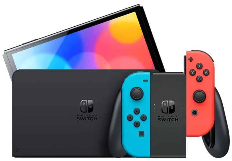 最新型號：Nintendo Switch OLED（Neon Blue＆Red）