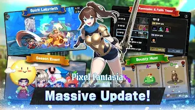 Pixel Fantasia: Idle RPG GAME ဖန်သားပြင်ဓာတ်ပုံ 0