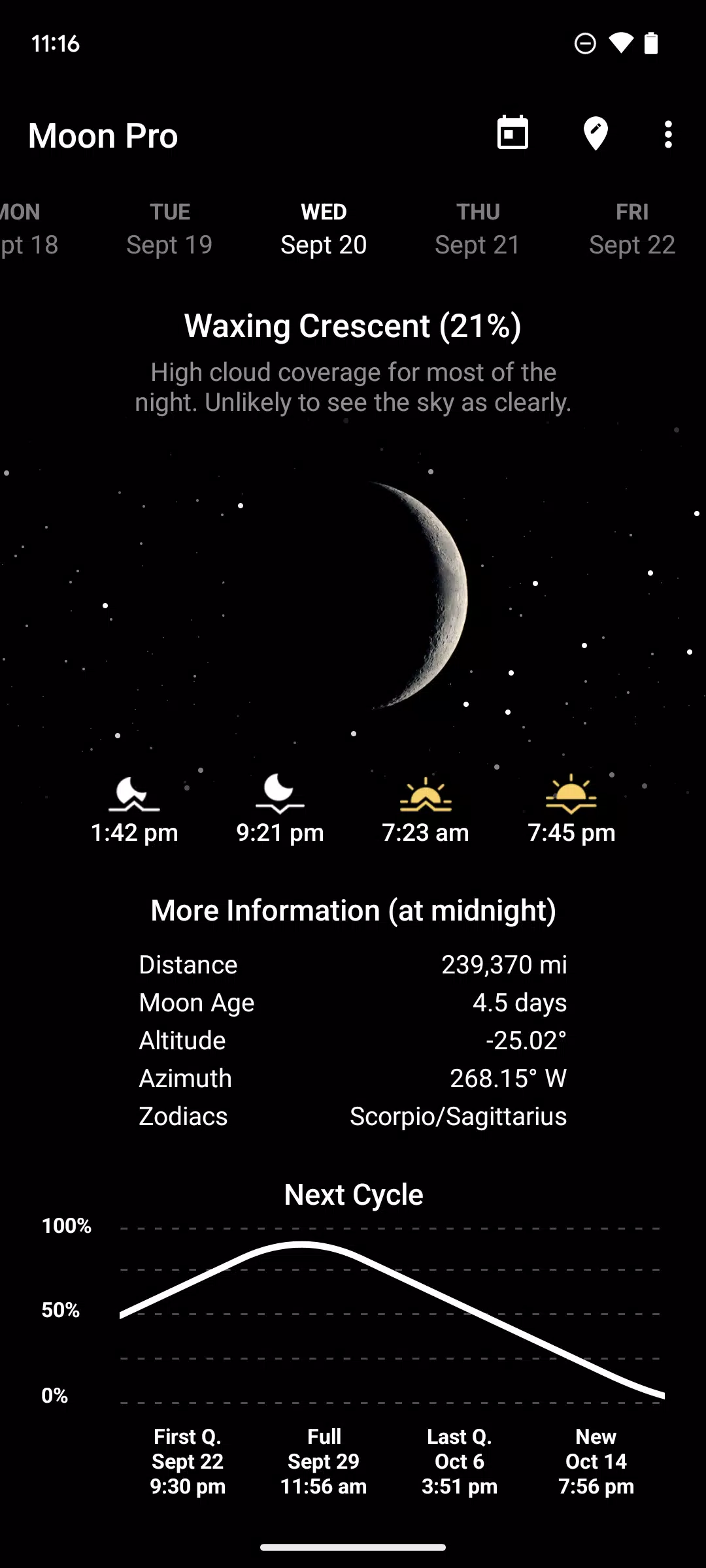 My Moon Phase Tangkapan skrin 0
