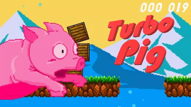 Turbo Pig platformer pixel art スクリーンショット 0