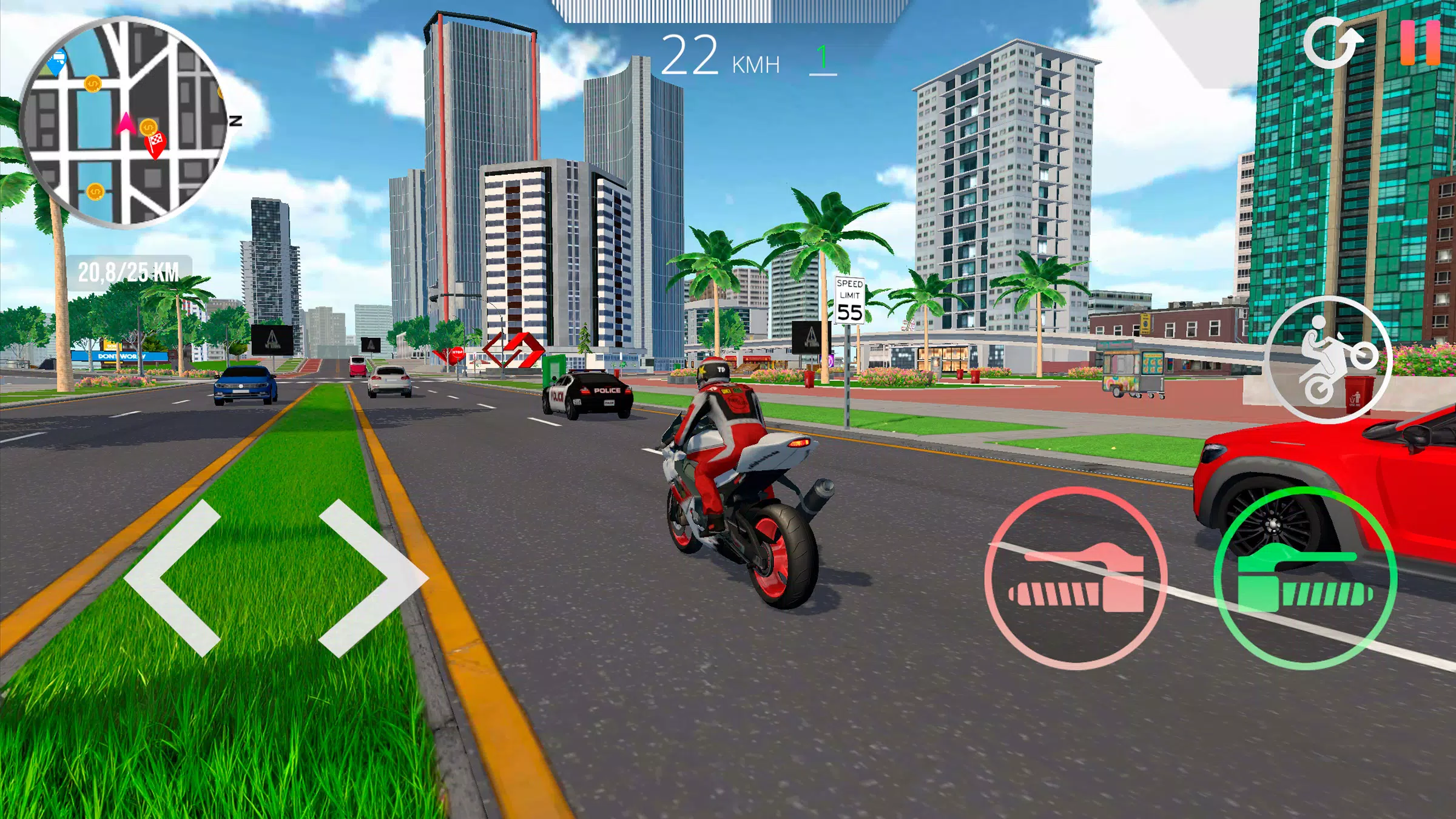 Motorcycle Real Simulator Ekran Görüntüsü 3