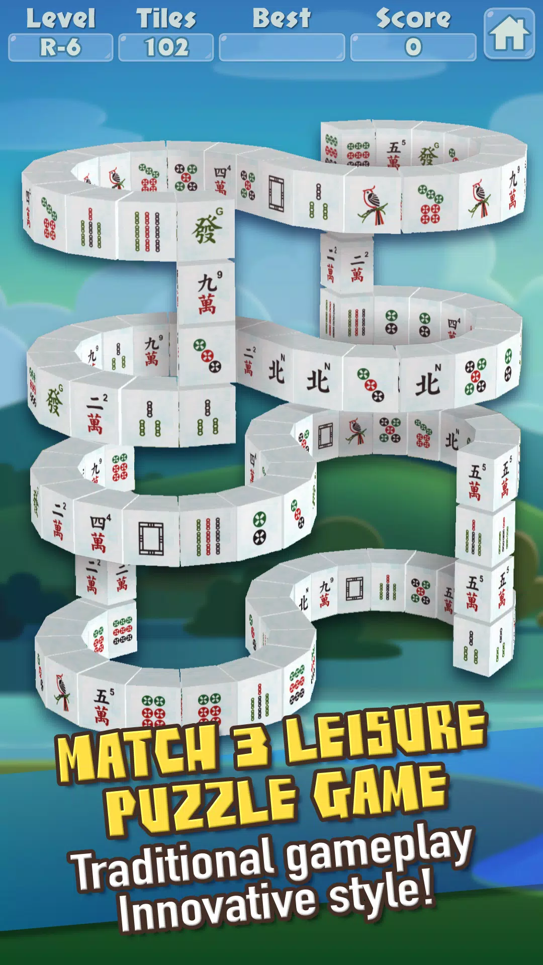 3D Mahjong Triple Tile Match Captura de pantalla 0