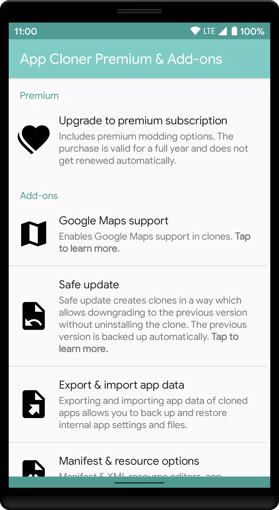 App Cloner Premium & Add-ons ภาพหน้าจอ 0