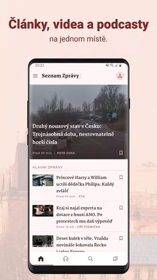 Seznam Zprávy ภาพหน้าจอ 0