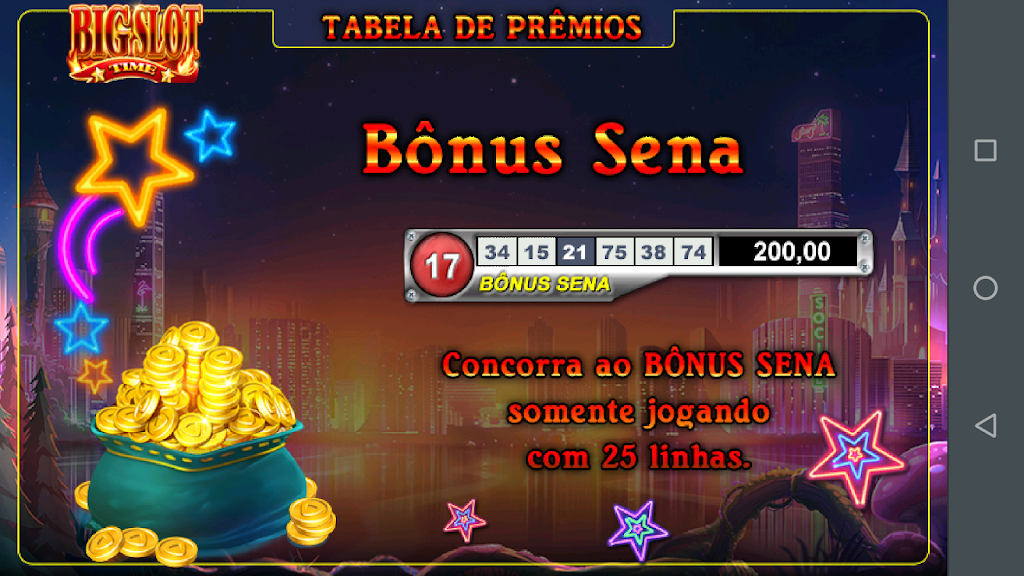 Big Slot Fortune Caça Níquel Schermafbeelding 2