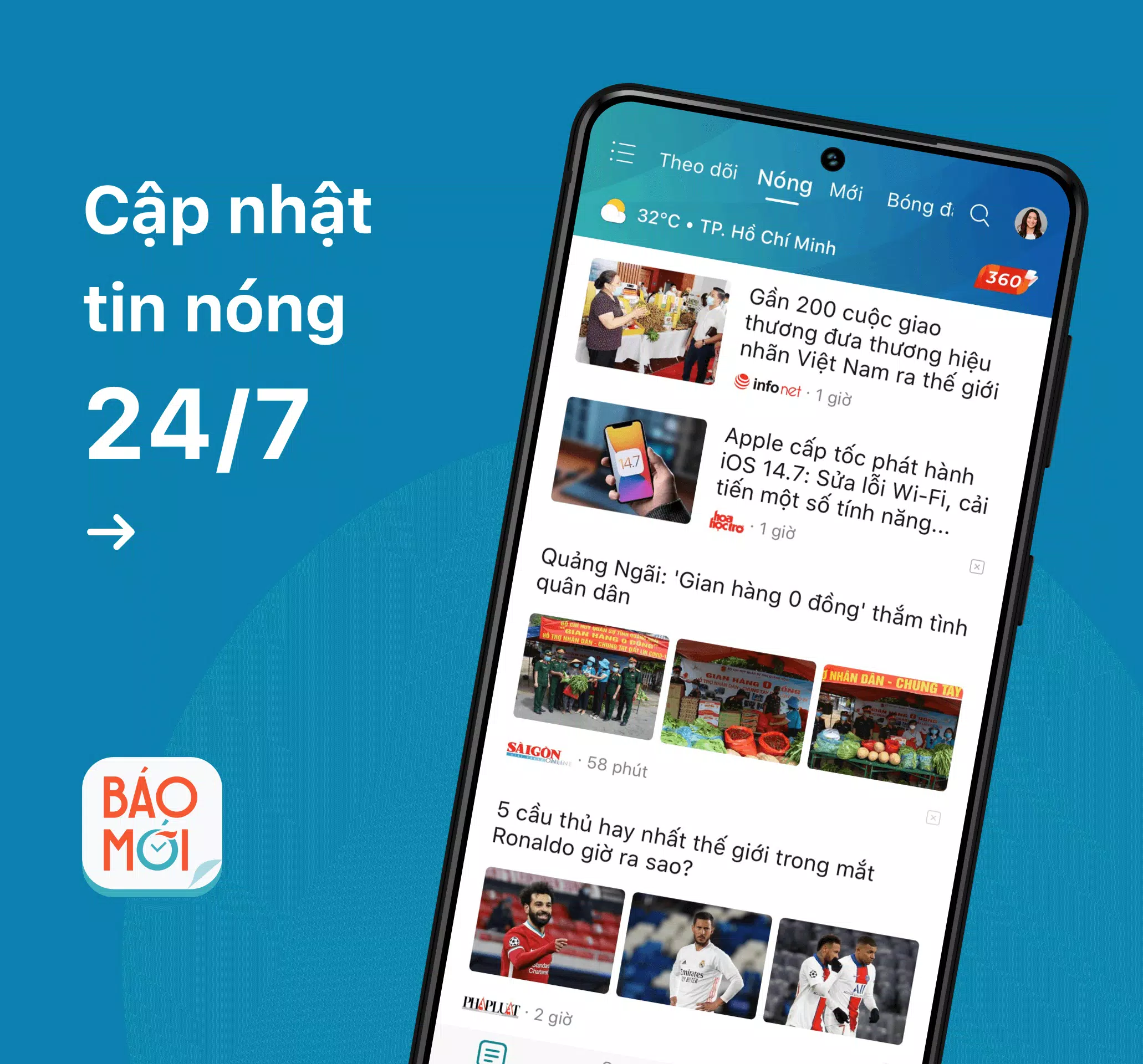 Báo Mới - Tin mới 24h Captura de pantalla 0