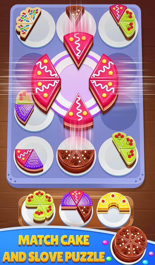 Cake Sort 3d - Match and Merge Captura de tela 2